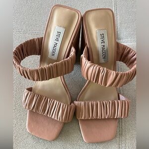 Steve Madden Indra Leather Heels Sandals Size 7